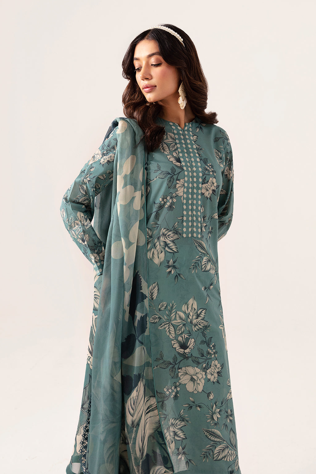Ramsha | Pinted Lawn | RP-104 - Maria Faisal