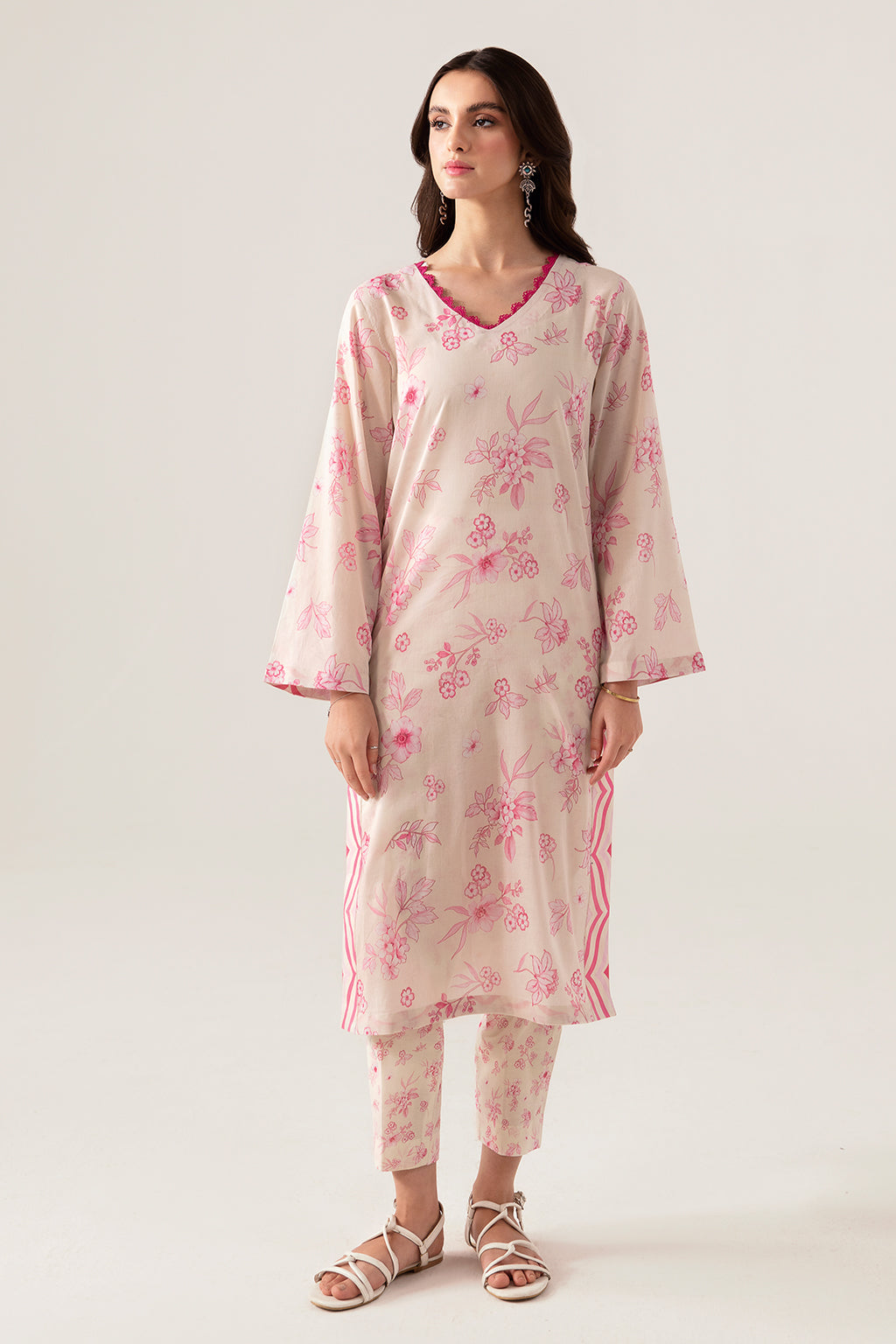Ramsha | Pinted Lawn | RP-105 - Maria Faisal