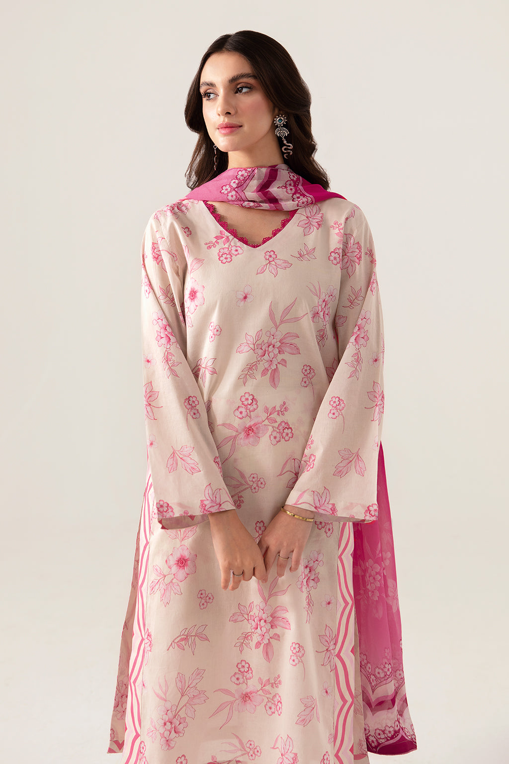 Ramsha | Pinted Lawn | RP-105 - Maria Faisal