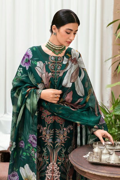 Ramsha | Mashaal Luxury Lawn | L-801 - Designer Dress with Intricate embroidery and embellishments. Shop elegent wedding dress at Maria Faisal.