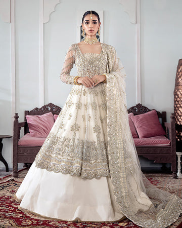 Gulaal | Wedding Formals | MEERAL EMBROIDERED NET 3-PIECE SUIT WS-22