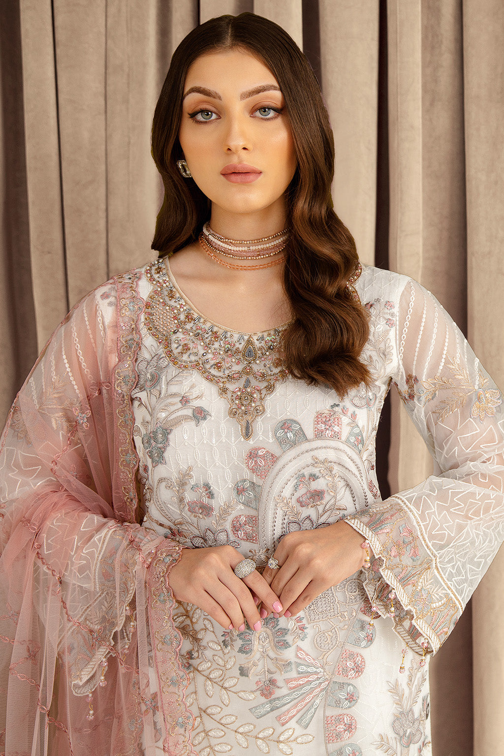Ramsha | Minhal Organza Collection | M-707 - Waniyas