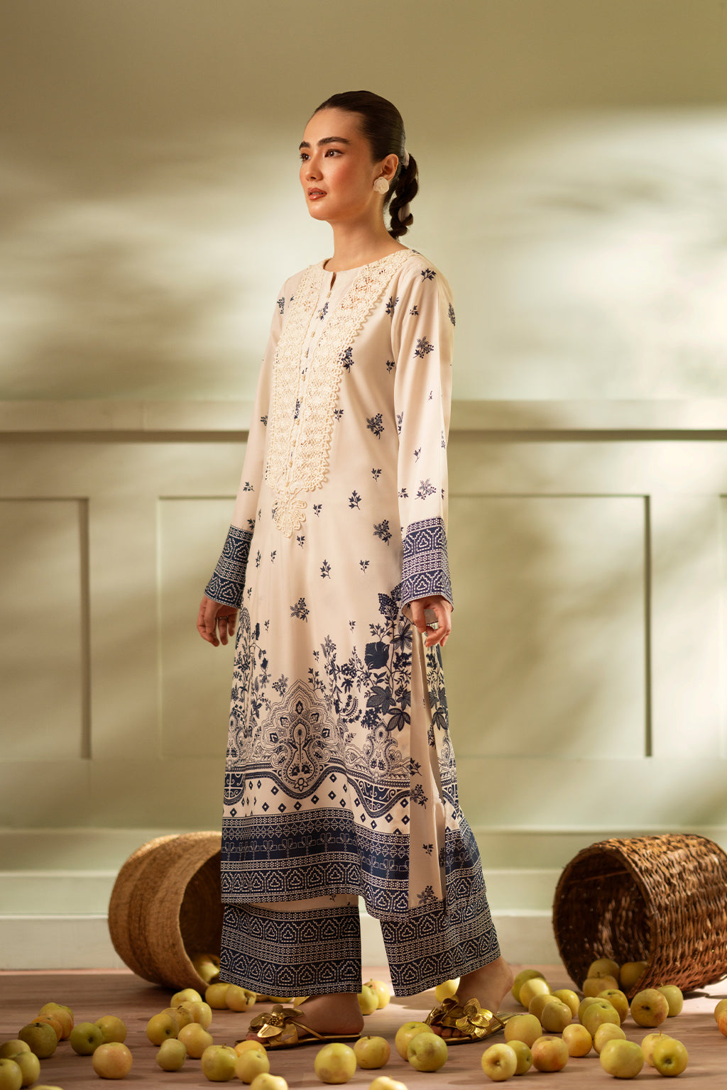 Vanya | Co Ords | CO-97 - Casual Dress - available at Maria Faisal in UK and USA.