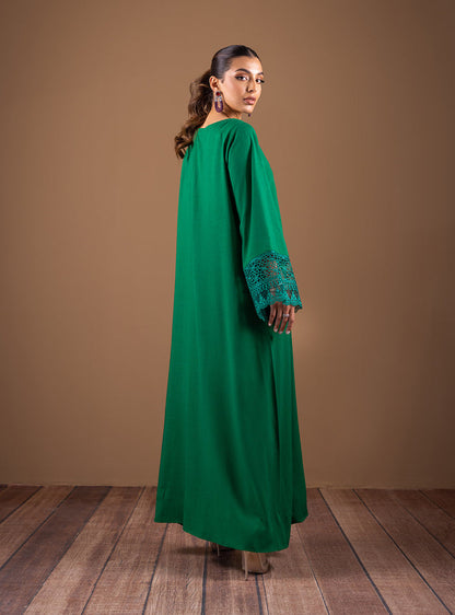 Zainab Chottani | The Kaftan Edit | Emerald Flair - Formal Dress - available at Maria Faisal in UK and USA.