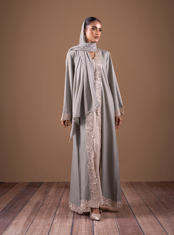 Zainab Chottani | The Kaftan Edit | Sage Sophistication - Formal Dress - available at Maria Faisal in UK and USA.