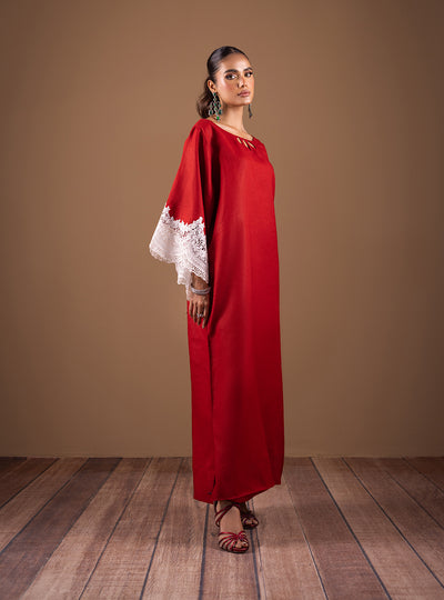 Zainab Chottani | The Kaftan Edit | Radiant Red - Formal Dress - available at Maria Faisal in UK and USA.