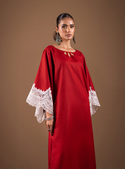 Zainab Chottani | The Kaftan Edit | Radiant Red - Formal Dress - available at Maria Faisal in UK and USA.
