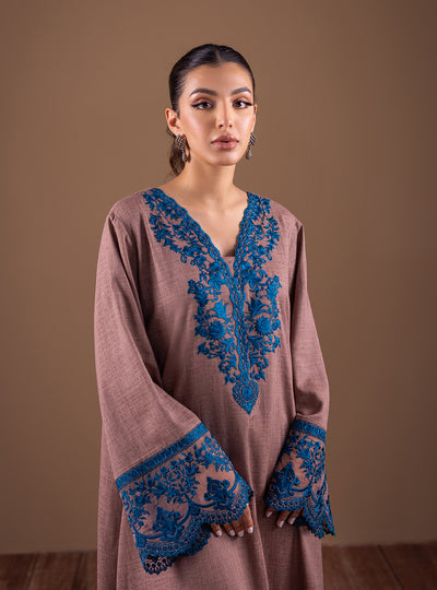 Zainab Chottani | The Kaftan Edit | Captivating Coffee - Formal Dress - available at Maria Faisal in UK and USA.