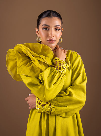 Zainab Chottani | The Kaftan Edit | Lime Rose - Formal Dress - available at Maria Faisal in UK and USA.