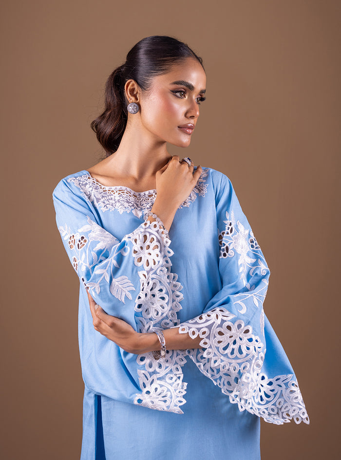 Zainab Chottani | The Kaftan Edit | Timeless Blue - Formal Dress - available at Maria Faisal in UK and USA.