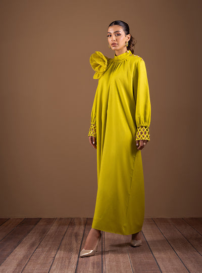 Zainab Chottani | The Kaftan Edit | Lime Rose - Formal Dress - available at Maria Faisal in UK and USA.