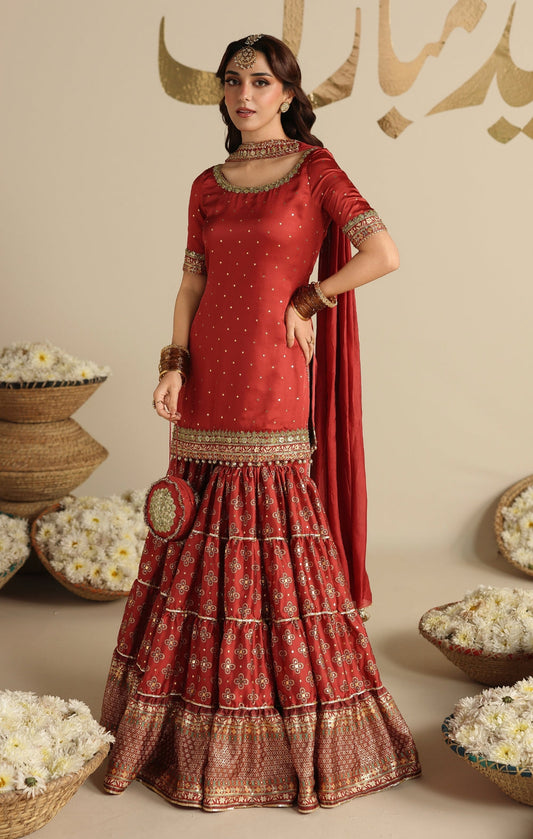 Maya | Jahanara Festive Edit 26 | AMARIYA - Formal Dress - available at Maria Faisal in UK and USA.