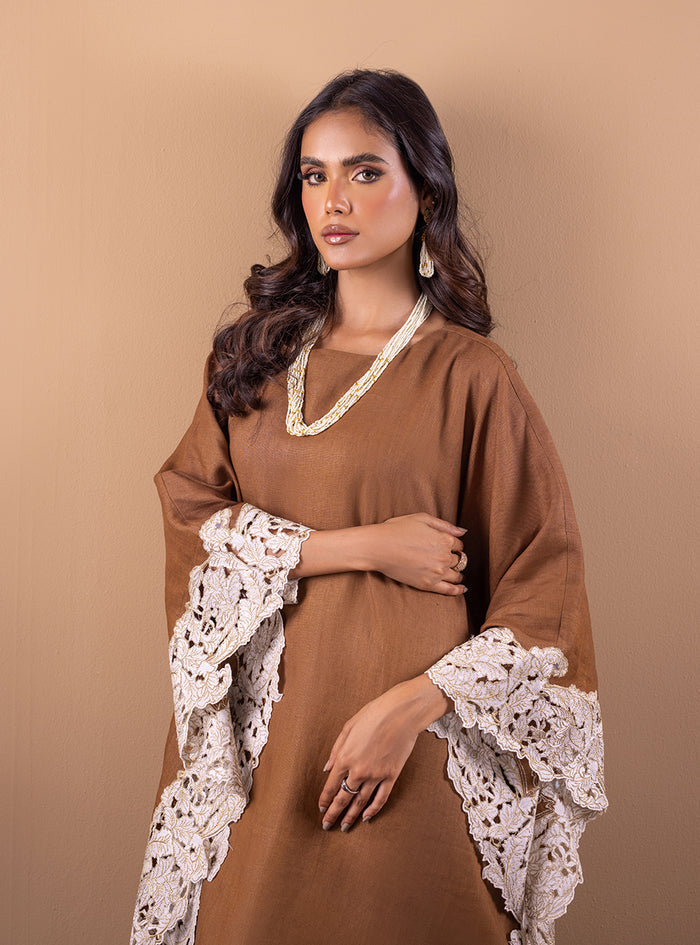 Zainab Chottani | The Kaftan Edit | Cinnamon Sand - Formal Dress - available at Maria Faisal in UK and USA.