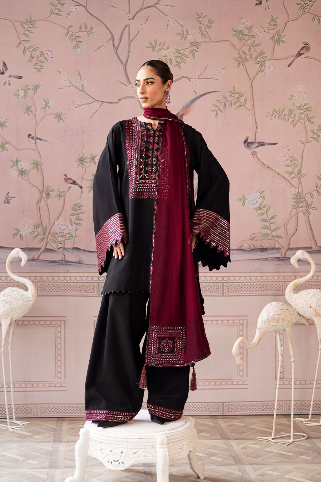 Vanya | Solana Luxe Pret |SN-04 - Luxury Dress - available at Maria Faisal in UK and USA.