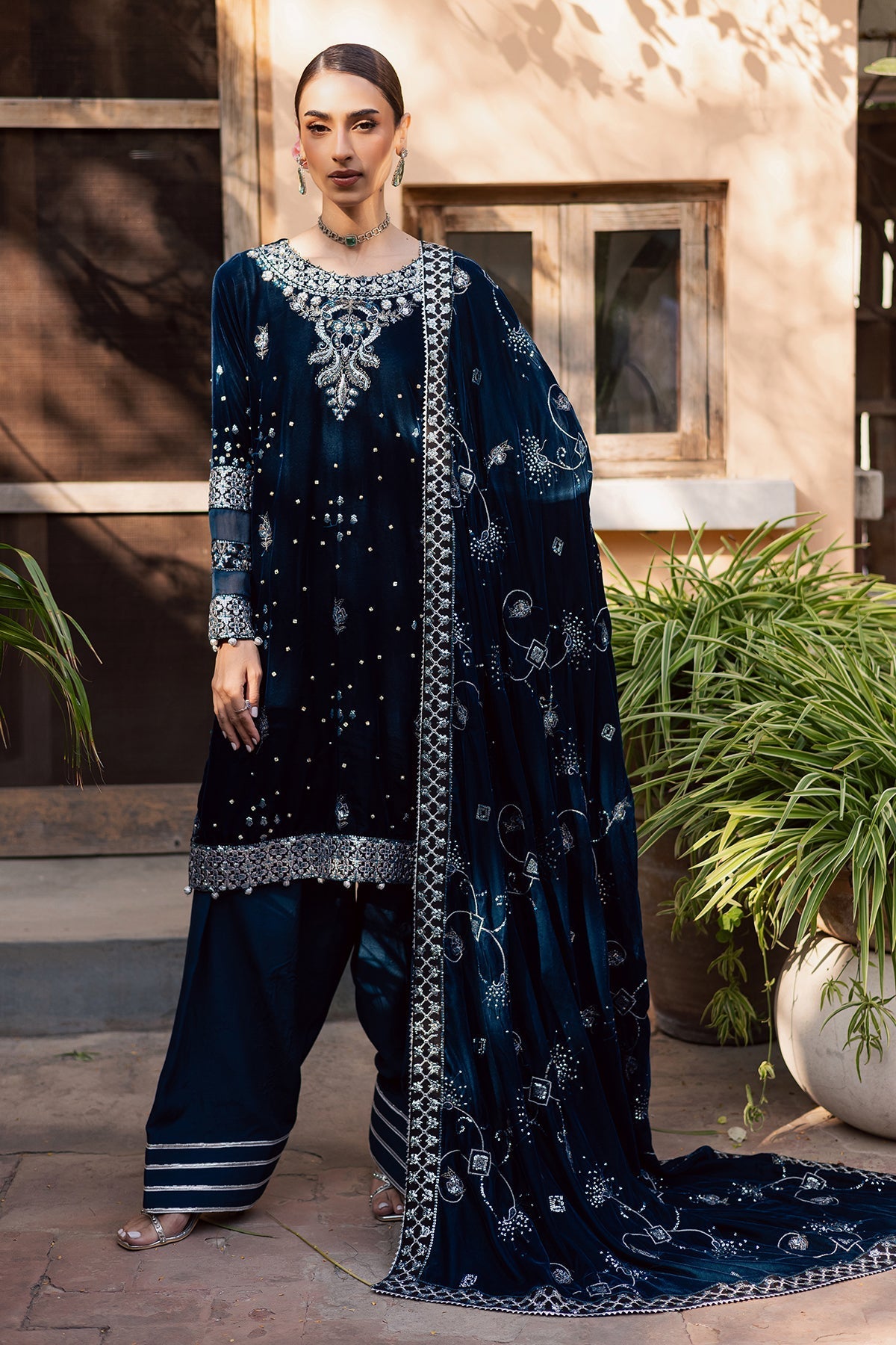 NW-114 – authentic Pakistani dress from the Maya Velvet collection for women in the UK