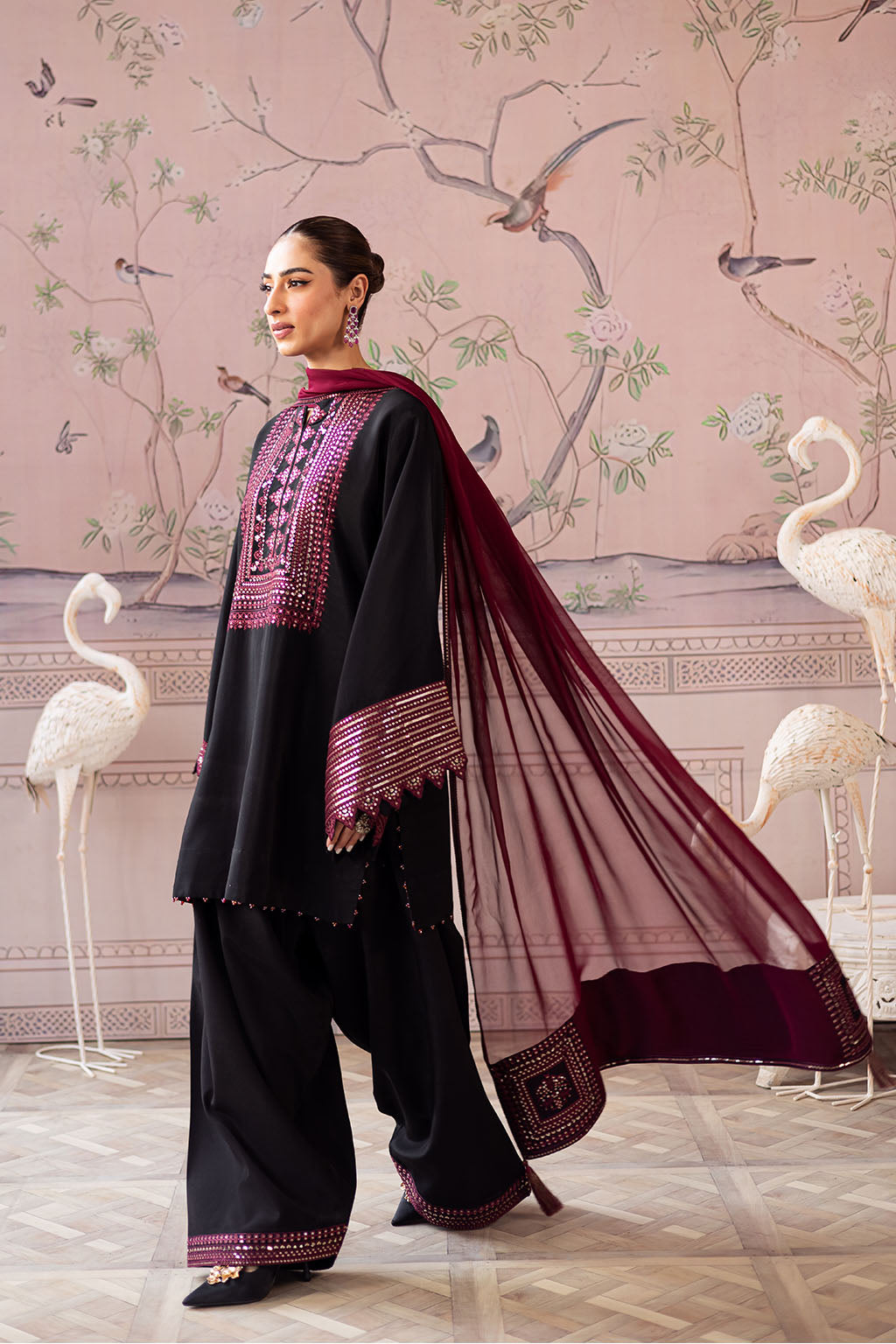 Vanya | Solana Luxe Pret |SN-04 - Luxury Dress - available at Maria Faisal in UK and USA.