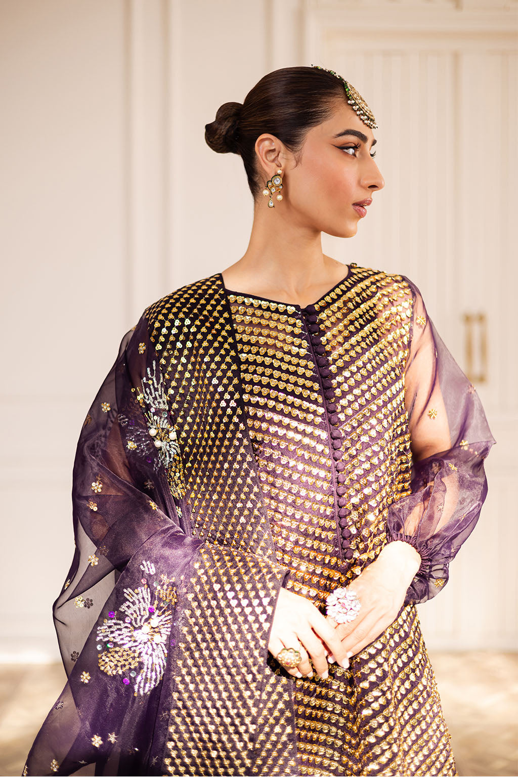 Vanya | Solana Luxe Pret |SN-06 - Luxury Dress - available at Maria Faisal in UK and USA.