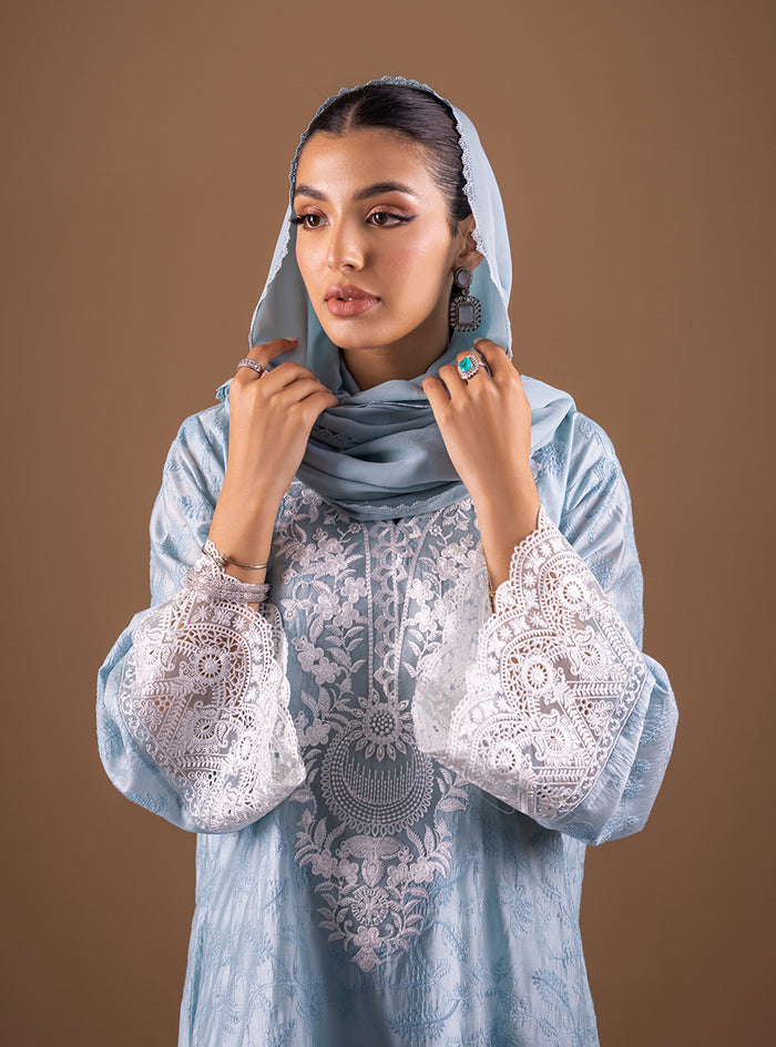 Zainab Chottani | The Kaftan Edit | Aqua Sophistication - Formal Dress - available at Maria Faisal in UK and USA.