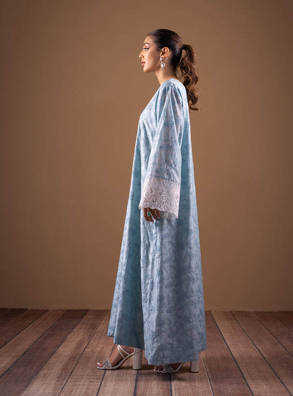 Zainab Chottani | The Kaftan Edit | Aqua Sophistication - Formal Dress - available at Maria Faisal in UK and USA.