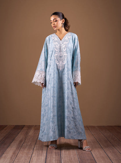Zainab Chottani | The Kaftan Edit | Aqua Sophistication - Formal Dress - available at Maria Faisal in UK and USA.
