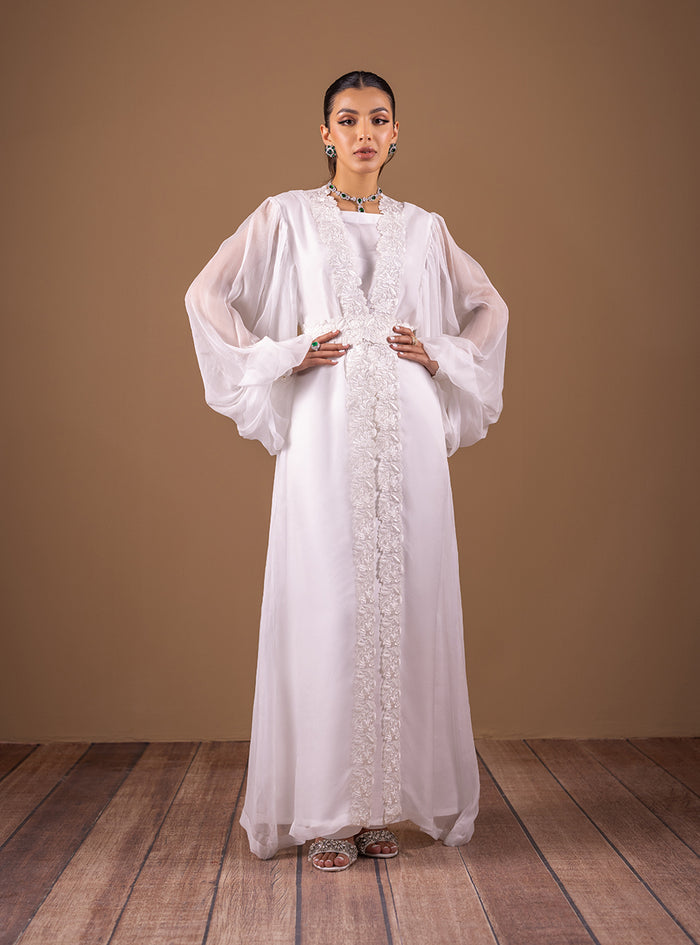 Zainab Chottani | The Kaftan Edit | Vanila Flow - Formal Dress - available at Maria Faisal in UK and USA.