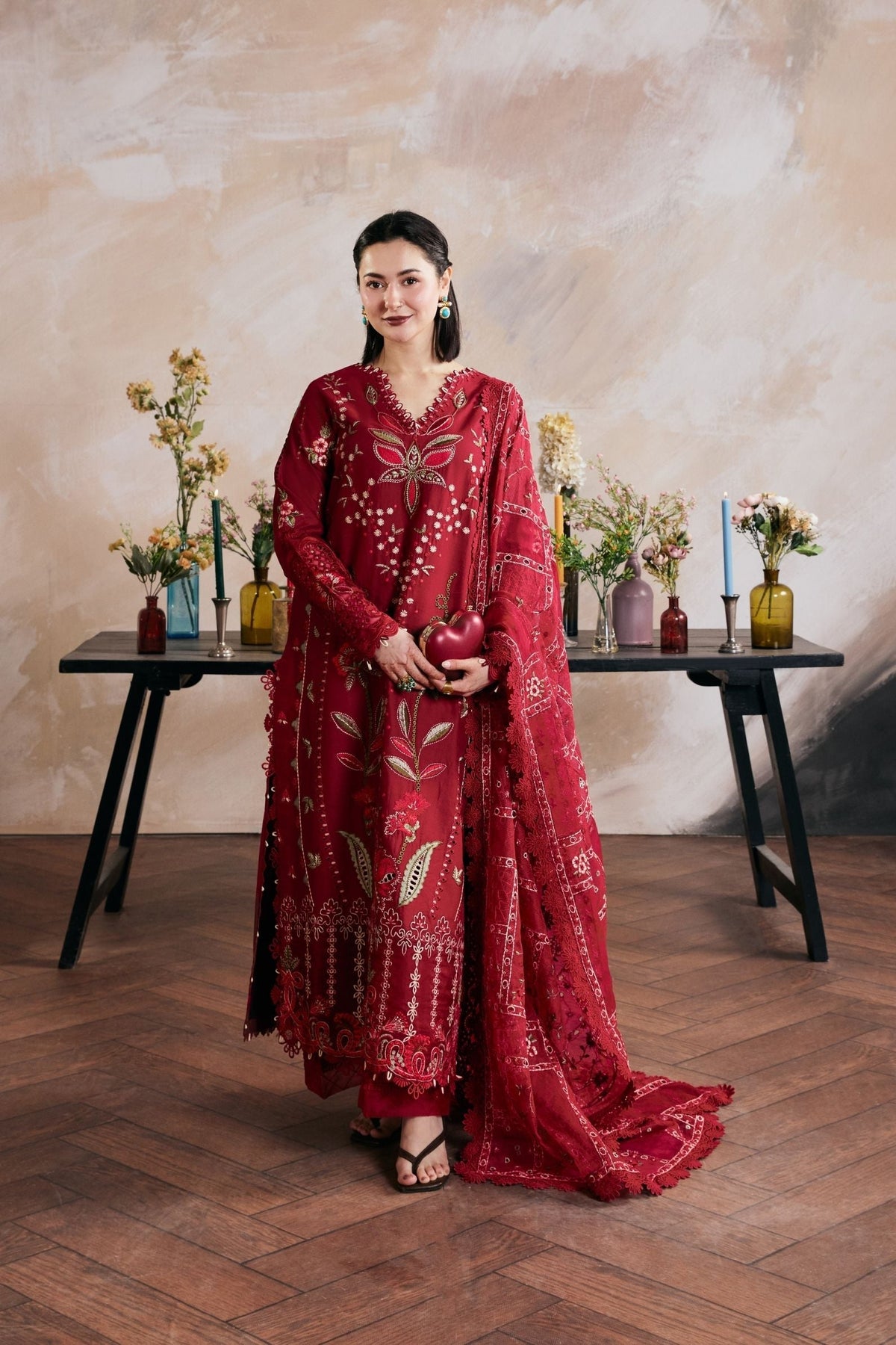 Maryam Hussain | Luxury Lawn 26 Vol 2 | Daneen - Luxury Dress - available at Maria Faisal in UK and USA.