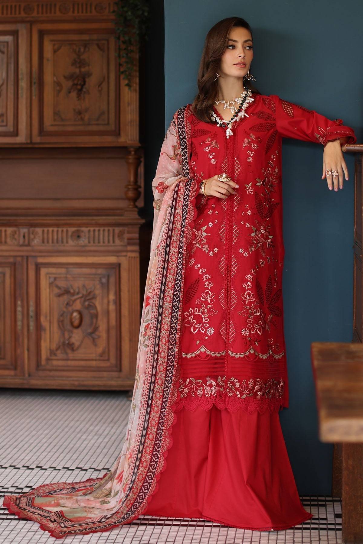 Nureh | Maya Lawn | NS-157 by Maria Faisal - Registered Vendor of : Nureh - type : Ladies Clothes - 100% original wedding dresses