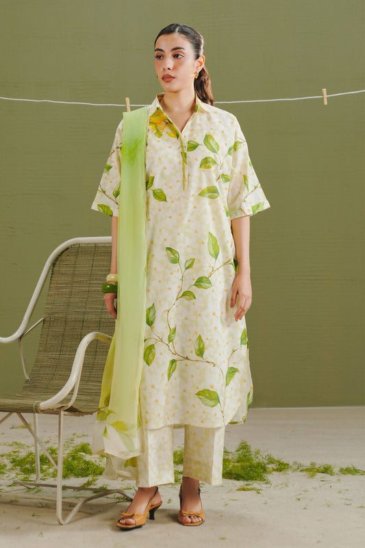 Zara Shahjahan | Coco Prints 26 | Kael-7A - Casual Dress - available at Maria Faisal in UK and USA.