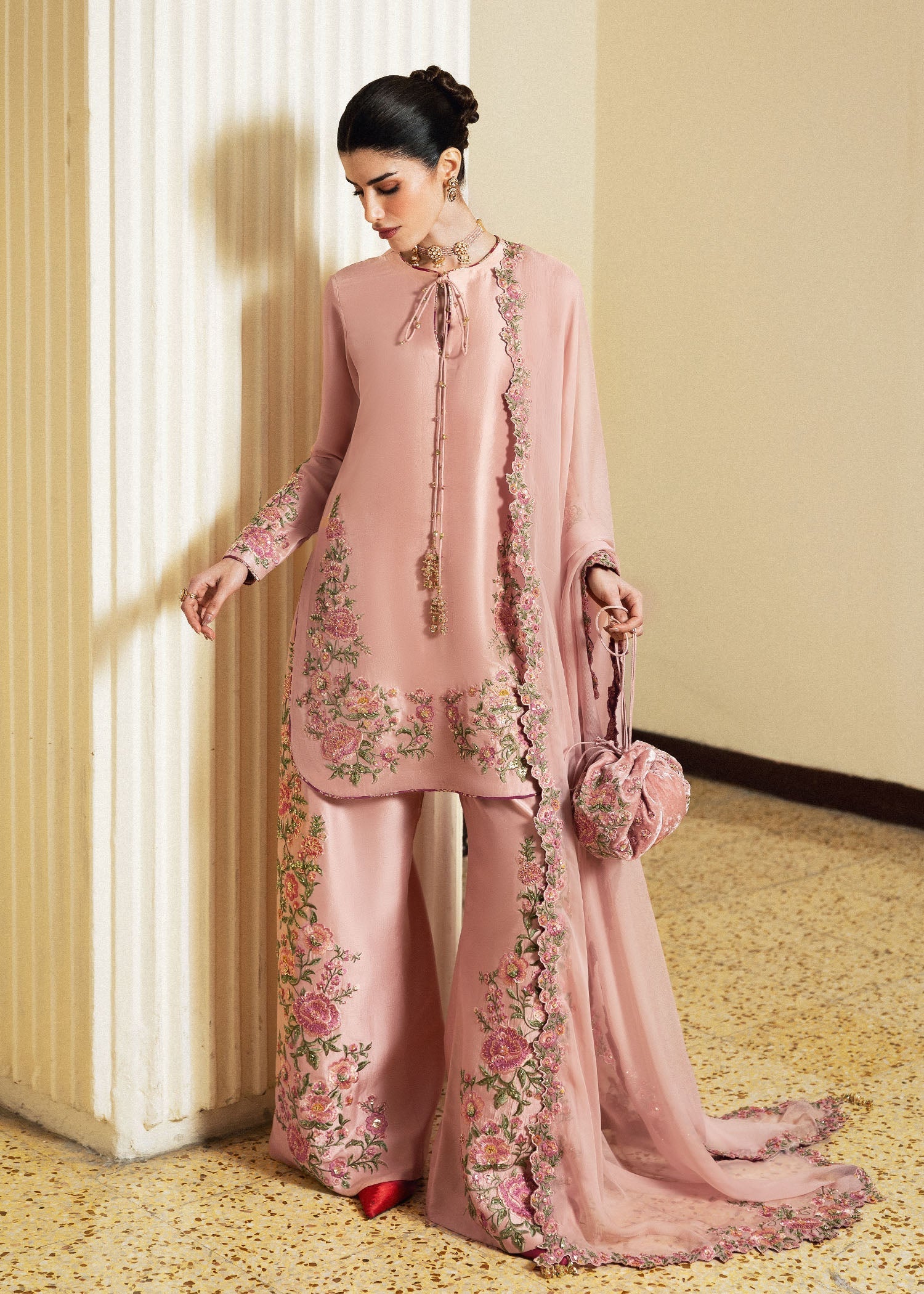 Hussain Rehar | Luxury Pret 26 | Zahra - Luxury Dress - available at Maria Faisal in UK and USA.