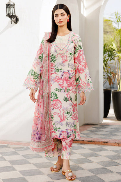 Farasha | Printed Essentials | Ivory Petal - Ladies Clothes - Maria Faisal