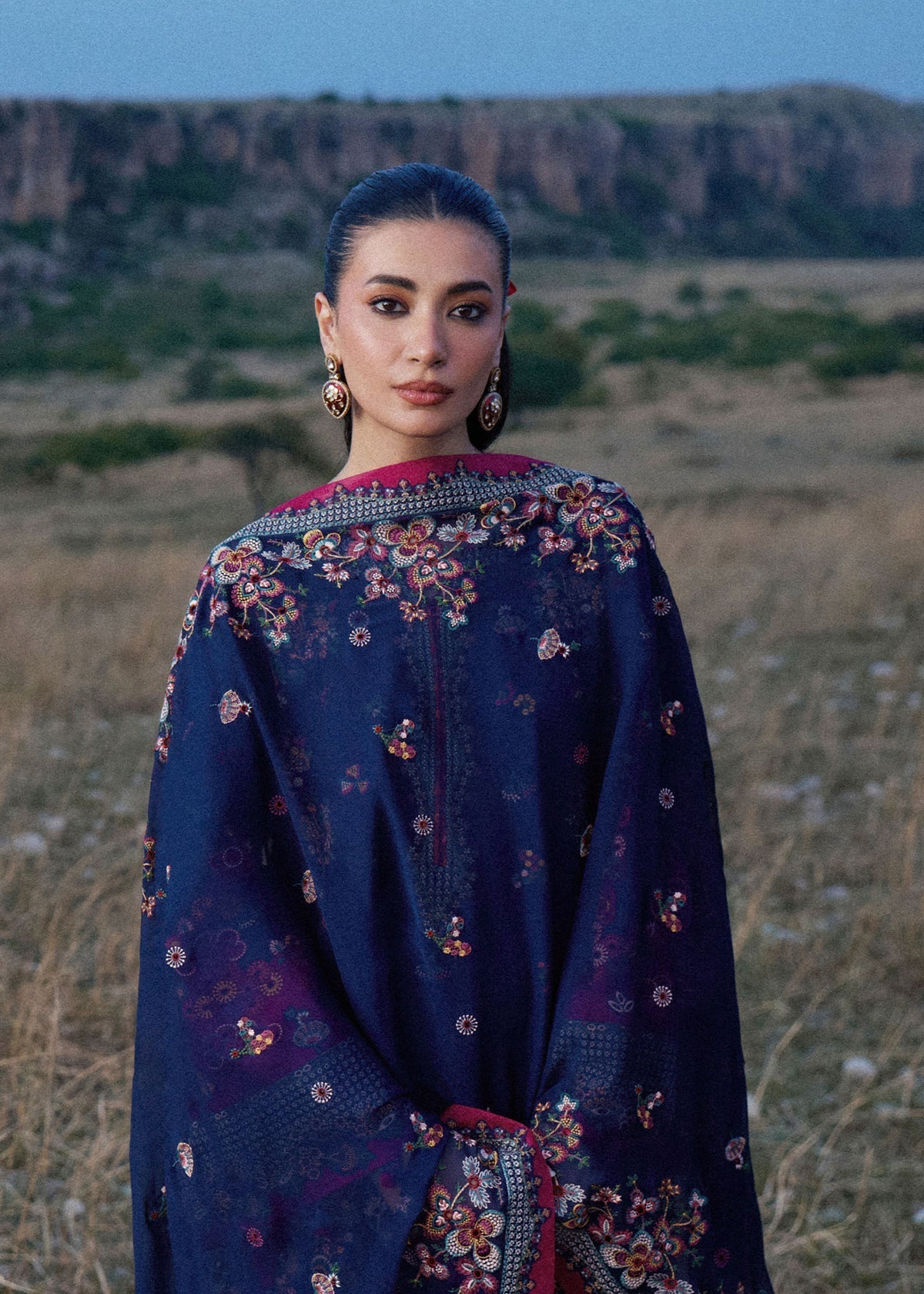 Hussain Rehar | Jinan 26 | Nilima - Luxury Dress - available at Maria Faisal in UK and USA.