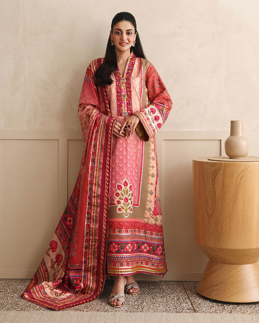 Mushq | Nirvana Anmol Edit | Rose Mood - Luxury Dress - available at Maria Faisal in UK and USA.