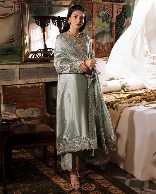 Mushq | Sunehri Lama Silk | Heer - Formal Dress - available at Maria Faisal in UK and USA.