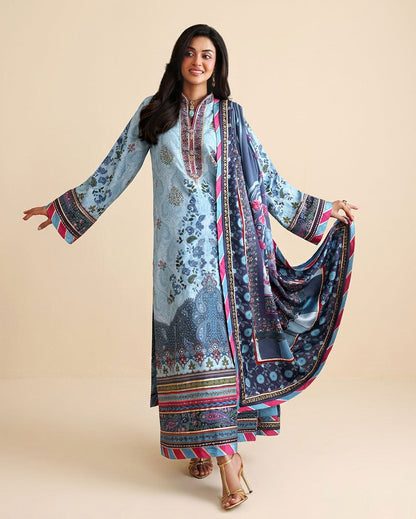 Mushq | Nirvana Anmol Edit | In my Element - Luxury Dress - available at Maria Faisal in UK and USA.