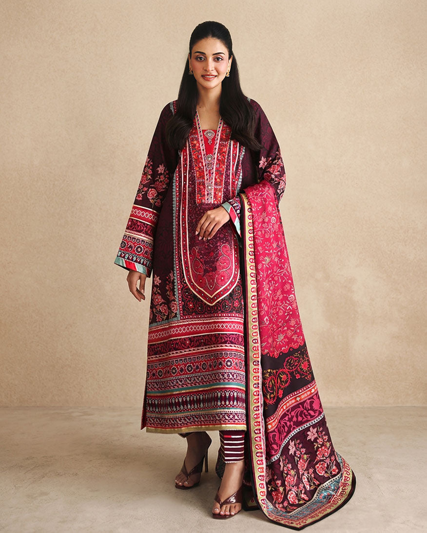Mushq | Nirvana Anmol Edit | Day Dreamer - Luxury Dress - available at Maria Faisal in UK and USA.