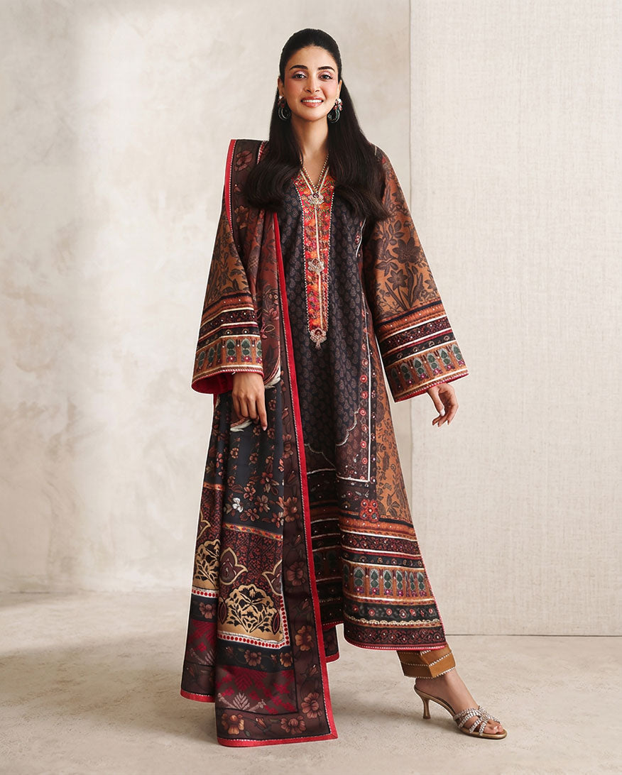 Mushq | Nirvana Anmol Edit | Effortlessly Me - Luxury Dress - available at Maria Faisal in UK and USA.