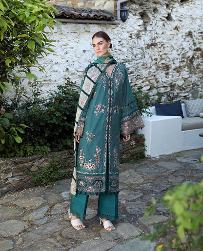 Republic Womenswear | Aylin Summer Lawn 24 | Fleur (D2-B) - Designer Dress with Intricate embroidery and embellishments. Shop elegent wedding dress at Maria Faisal.