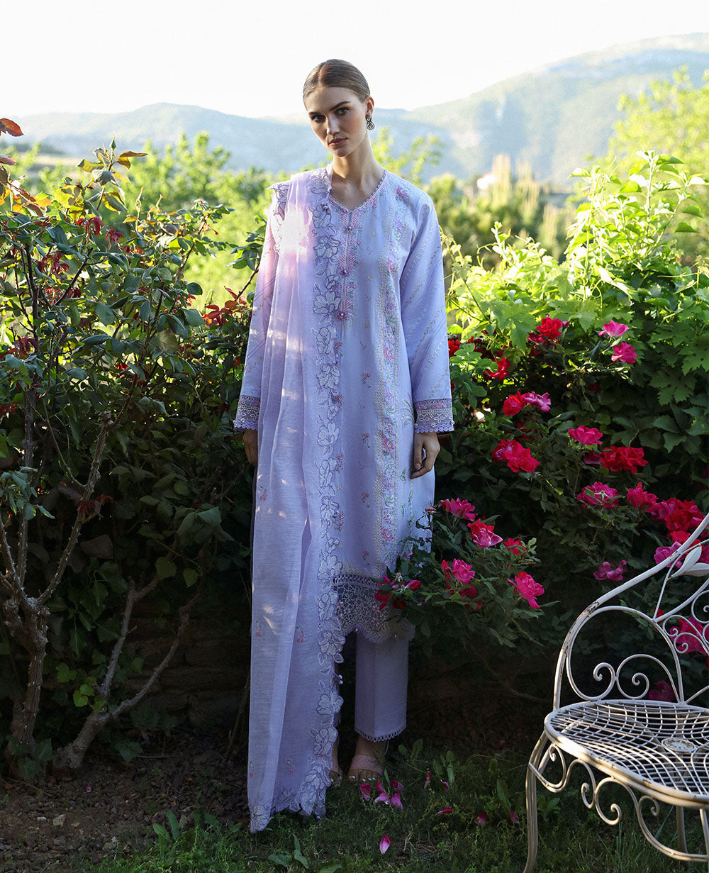 Republic Womenswear | Aylin Summer Lawn 24 | Meleze (D4-A) - Designer Dress with Intricate embroidery and embellishments. Shop elegent wedding dress at Maria Faisal.