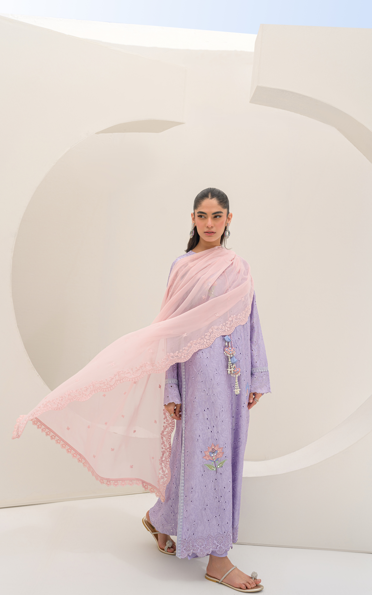 Sana Abbas | Ara Eid Luxe | Veya - Luxury Dress - available at Maria Faisal in UK and USA.