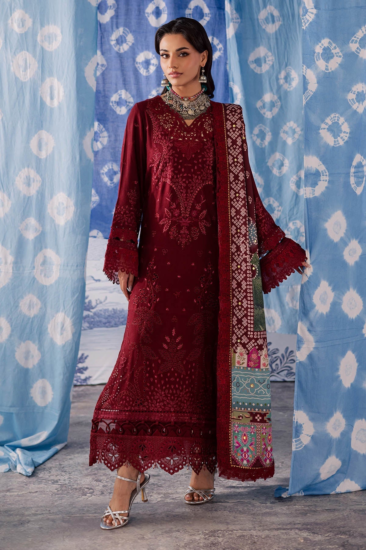 NE-204 – authentic Pakistani dress from the Bazaar Luxe 25 collection for women in the UK
