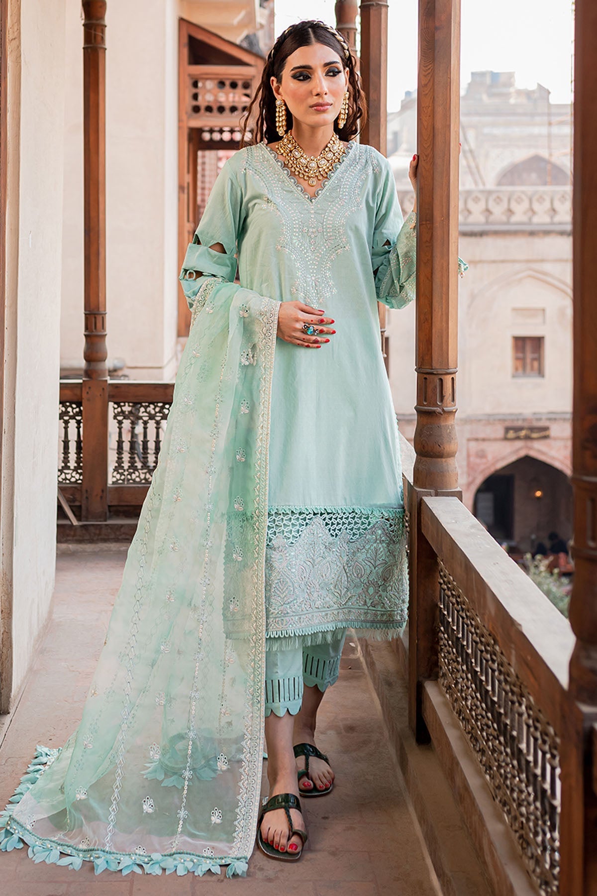 Nureh | Lawn Jacquard | NS-77 - Ladies Clothes 