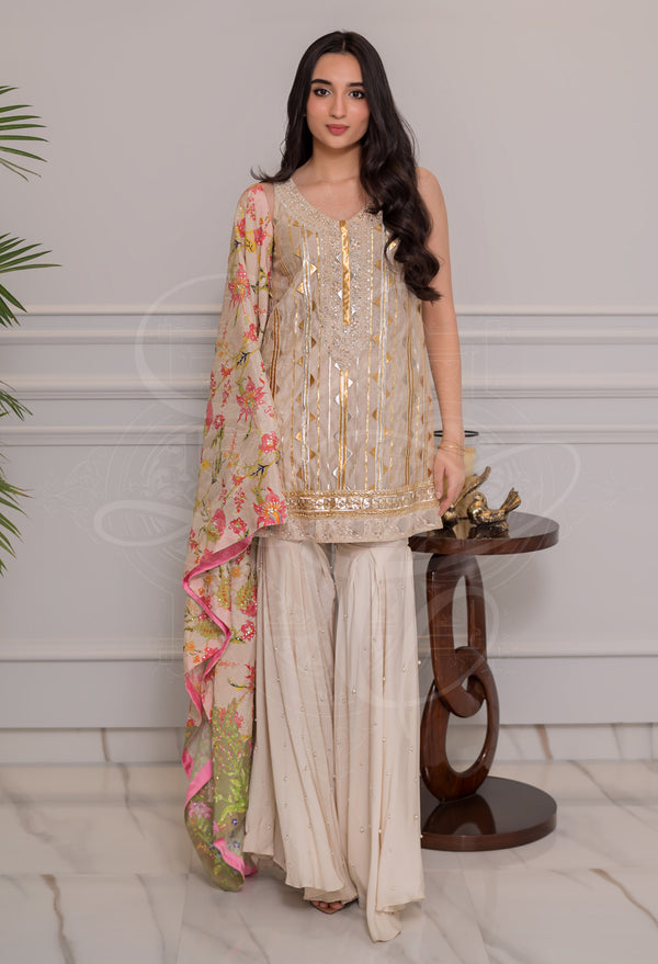Layla Chatoor | Luxury Pret | Ayla - Luxury Dress - available at Maria Faisal in UK and USA.