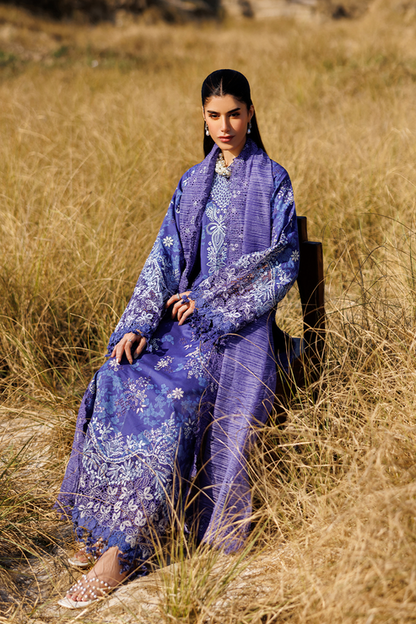 Emaan adeel | Sunlit Groove Luxury Lawn 26 | PETAL PULSE - Luxury Dress - available at Maria Faisal in UK and USA.