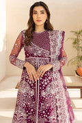 Farasha | Lu Zella Premium Formals 25 | Merlot Dust - Ladies Clothes - Maria Faisal