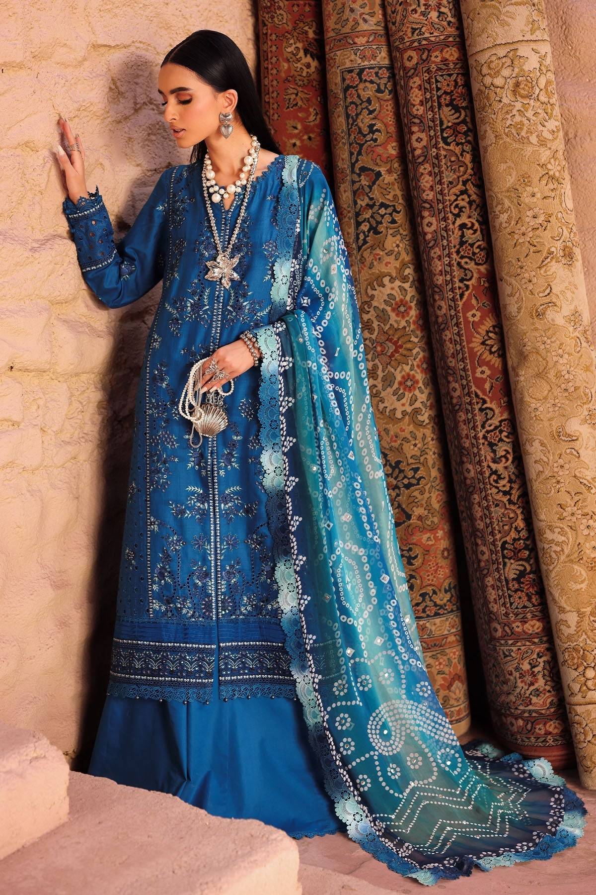 Nureh | Bazaar Lawn | NE-160 by Maria Faisal - Registered Vendor of : Nureh - type : Ladies Clothes - 100% original wedding dresses