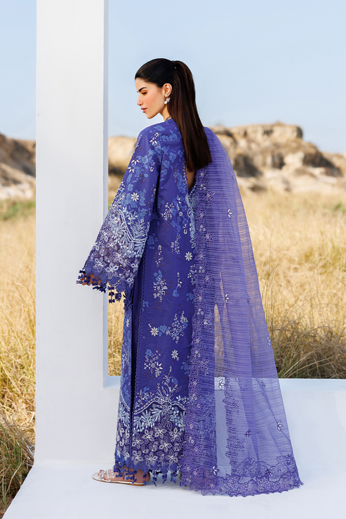 Emaan adeel | Sunlit Groove Luxury Lawn 26 | PETAL PULSE - Luxury Dress - available at Maria Faisal in UK and USA.