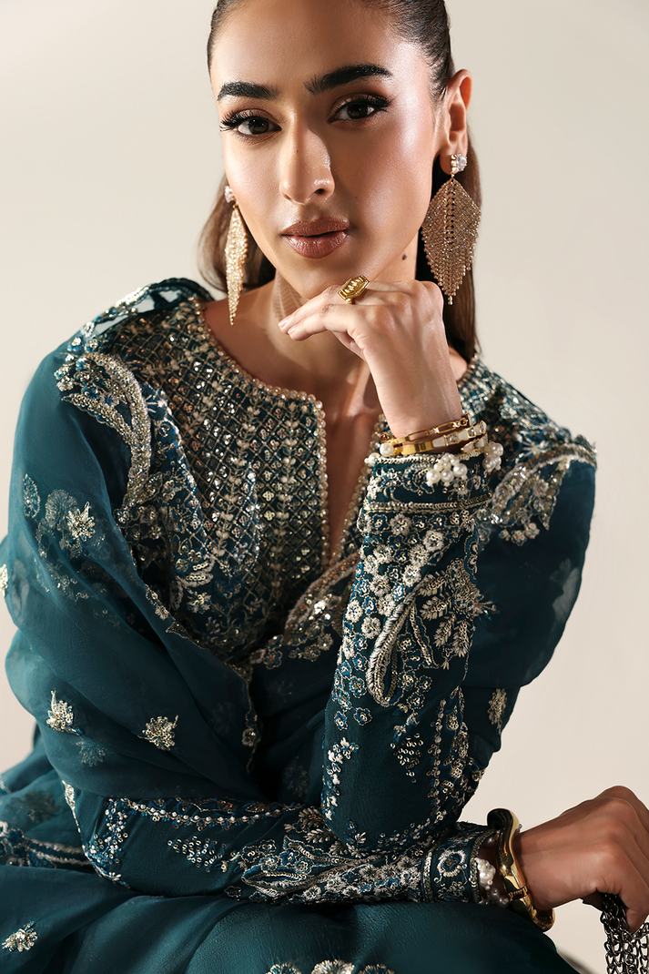 Emaan Adeel | Serein Luxe Silk | STARLIGHT SWAY - Formal Dress - available at Maria Faisal in UK and USA.