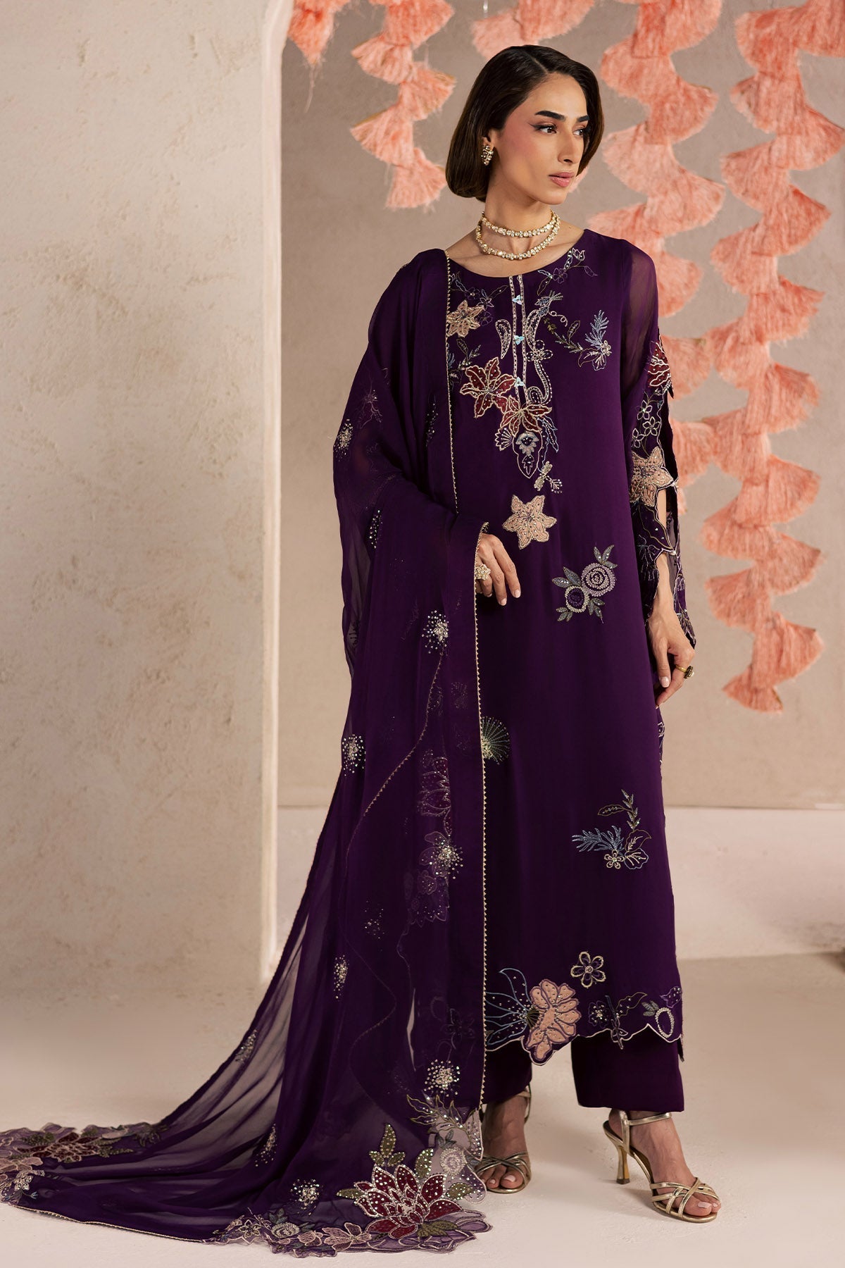 Nureh | Fancy Formal 26 | NP-816 - Formal Dress - available at Maria Faisal in UK and USA.
