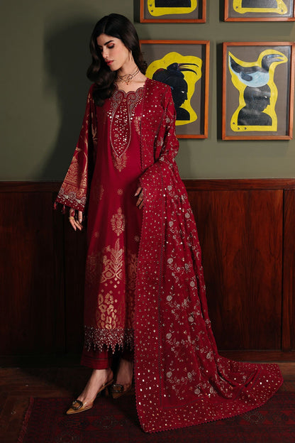 Nureh | Exclusive Jacquard | NE-225 - Luxury Dress - available at Maria Faisal in UK and USA.