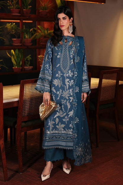 Nureh | Exclusive Jacquard | NE-223 - Luxury Dress - available at Maria Faisal in UK and USA.